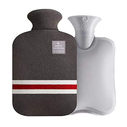 KETOSOLOO Bolsa de agua caliente de 2000 ml para calentar la barriga y los pies mantienen la bolsa de agua de mano lista C