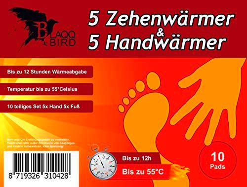 Blaqqbird Calentadores de dedos y calentadores de manos