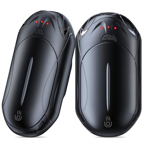 2 Packs Calentador de Manos Recargable 6000mAh OUTJUT Calentadores de Portátil de Bolsillo