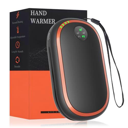 Calentador de Manos Recargable, 10000 mAh Calienta Manos Electrico Calentador USB Calienta Manos de Bolsillo