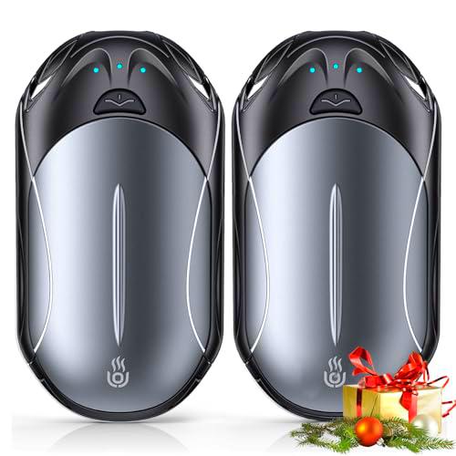 OUTJUT Calentador de Manos 2 Packs, 6000mAh Calentador de Manos Reutilizable