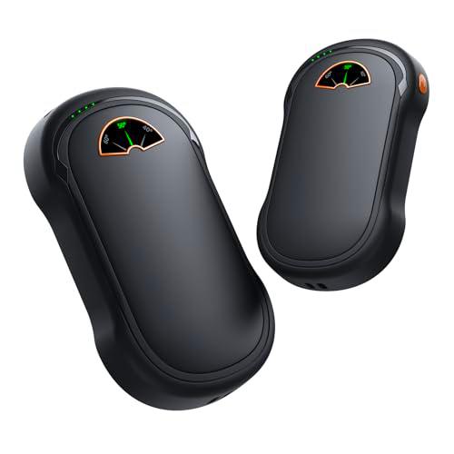 Calentador de Manos Recargable, Portable Reutilizable Electrico Calienta Manos 5000mAh*2