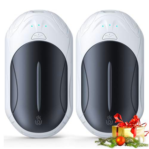 OUTJUT Calentador de Manos 2 Packs, 6000mAh Calentador de Manos Reutilizable