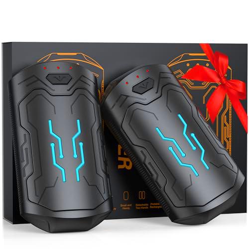 Calentador de manos recargable, color negro