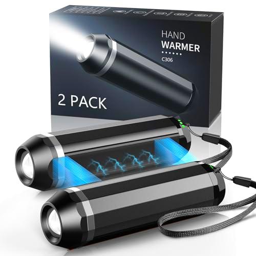 SUPPOU Calentador de Manos Recargables,Magnético Calentador Manos Electrico 10000mAh,con Iluminación,3 Modos