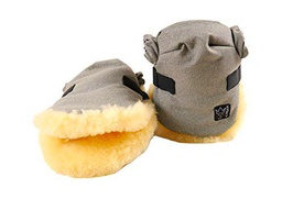 Kaiser Twoolly - Calentador de manos (piel de cordero gris), color gris