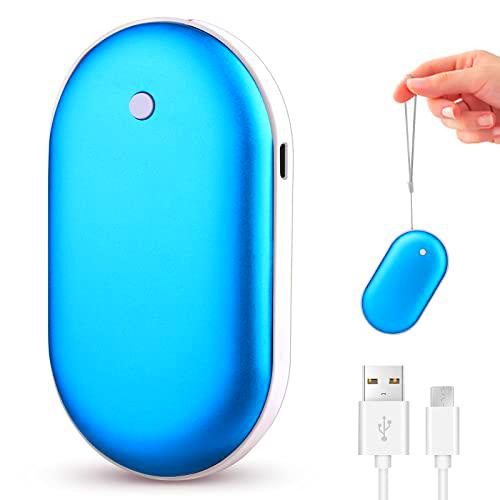 SPORWAY Calentador de manos recargable, 5000 mAh, calentador de manos eléctrico