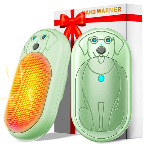 Miaton Electric Hand Warmers Rechargeable 2 Pack, 6000Mah Portable Hand Warmer Battery Operated 20H Lasting