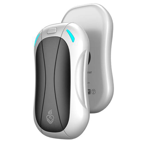 FANDLISS Calentador de manos eléctrico portátil 2 en 1 compatible con carga rápida tipo C