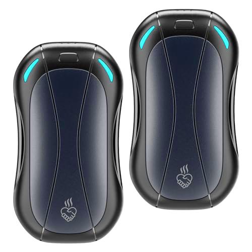 FANDLISS Calentador de manos eléctrico portátil 2 en 1 compatible con carga rápida tipo C Green Sea Foam