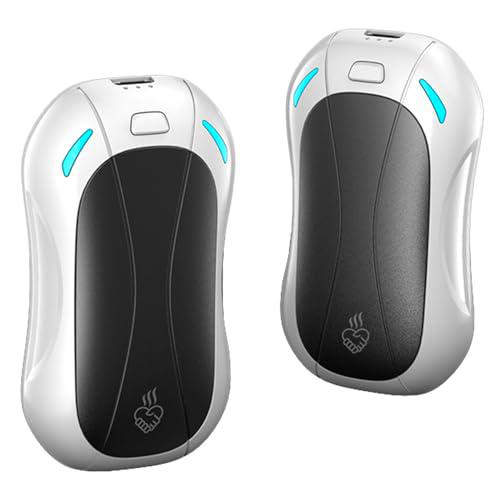 FANDLISS Calentador de manos eléctrico portátil 2 en 1 compatible con carga rápida tipo C