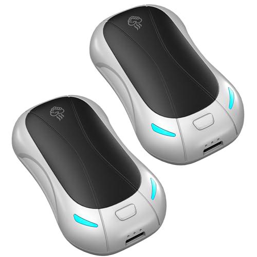 FANDLISS Calentador de manos eléctrico portátil 2 en 1 compatible con carga rápida tipo C