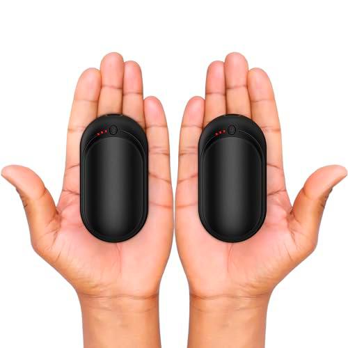 Calentador de manos recargable, 2 unidades, calentador de manos eléctrico con 3 modos de calentamiento