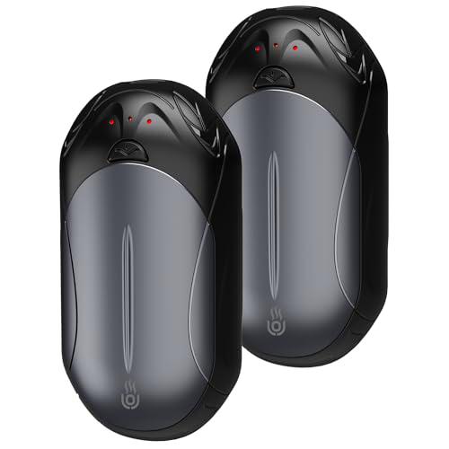 2 Piezas OUTJUT 6000mAh Calentador de Manos de Bolsillo Recargable