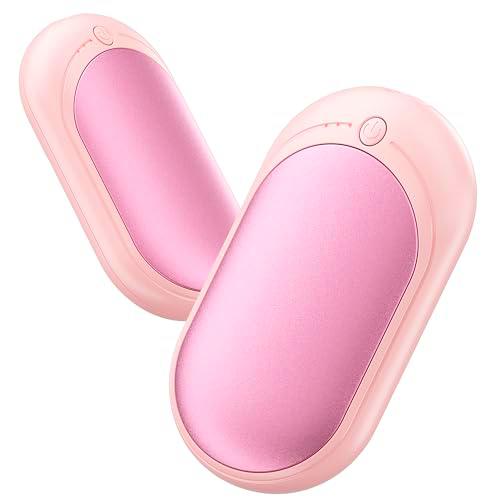 Mytrix Rechargeable Hand Warmers 2 Packs, Upgrade 2 in1 6000mAh Hand Warmer