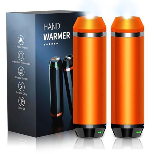 SUPPOU Calentador de Manos Recargables,Magnético Calentador Manos Electrico10000mAh,con Iluminación,3 Modos