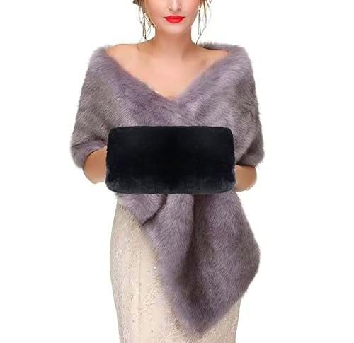 LYTIVAGEN Manguitos de Piel Sintética de la Mano Manguitos de Invierno de Piel Cálidos Calentadores de Lana para Mujeres Hombres Niños (35x20 cm, Negro)