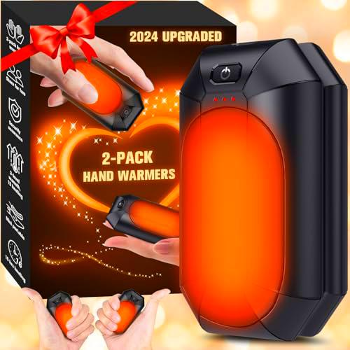 Paquete de 2 Calentadores de Manos Recargables, Calentador de Manos eléctrico Reutilizable