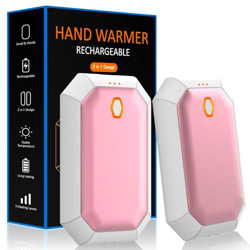 Calentadores de manos recargables, 2 unidades de 4000 mAh