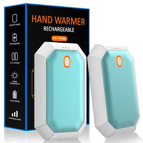 Calentadores de manos recargables, 2 unidades de 4000 mAh