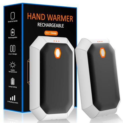 Calentadores de manos recargables, 2 unidades de 4000 mAh