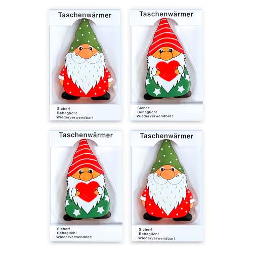 Micasa Sucasa 4 calentadores de bolsillo con forma de gnomo