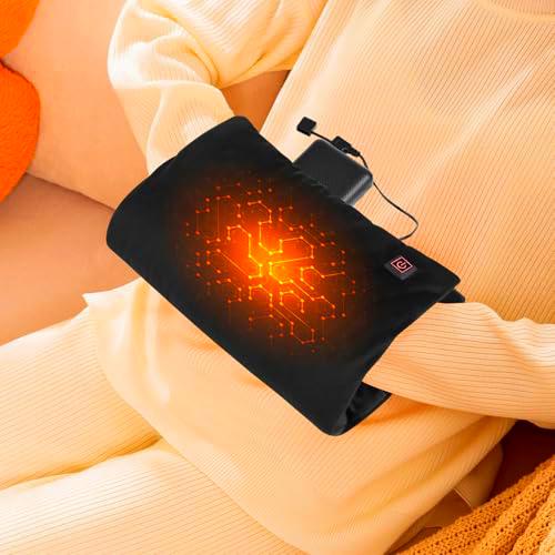 Apritsce Calentador de Manos Eléctrico, Portátil Grafeno Guantes Calentados Handwarmer