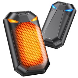 Calentador de manos eléctrico, color negro