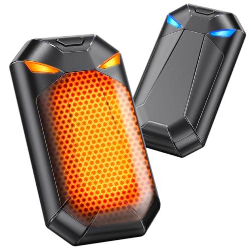 Calentador de manos eléctrico, color negro