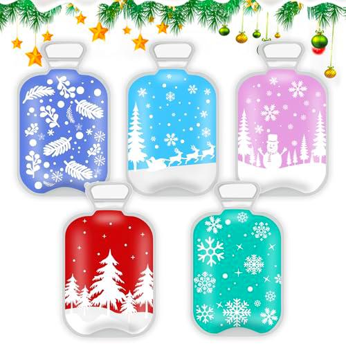 Zkaoai Calentadores de manos, 5 unidades, mini calentadores de bolsillo reutilizables