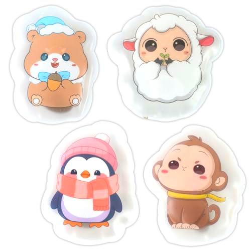 Pack de 4 Calentadores de Manos, Calentadores de Dedos Reutilizables