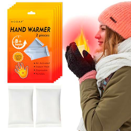 Calentadores Manos,10Pares Calentadores de Manos,Calienta Bolsillos-8Horas de Manos Calientes,Almohadillas Térmicas Activadas por Aire,Puro Natural,Handwarmer para Senderismo,Actividades al Aire Libre