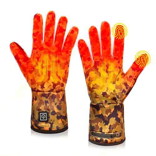 Guantes térmicos para hombres y mujeres, calentadores de manos recargables