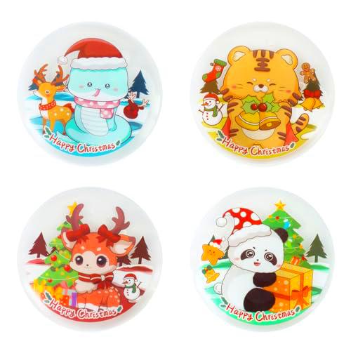 Calentadores de Manos Reutilizables, 4 Calentadores de Manos de Bolsillo portátiles