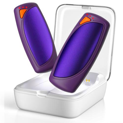 Lepwings Calentador de Manos Recargable 2 Piezas con Estuche Carga