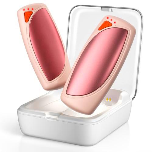 Lepwings Calentador de Manos Recargable 2 Piezas con Estuche Carga