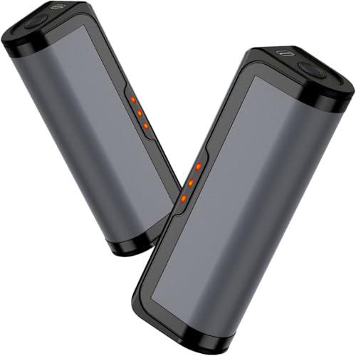 Jonwall Calentador de Manos Recargable 2 Piezas, Calienta Manos Reutilizable Portátil USB Calentador de Bolsillo con 3 Niveles de Calor para Camping Golf