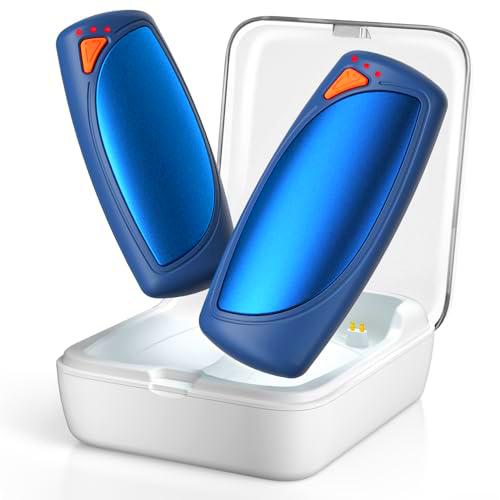 Lepwings Calentador de Manos Recargable 2 Piezas con Estuche Carga