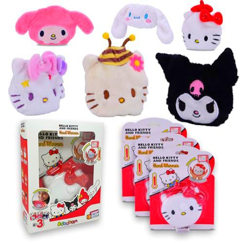 Sbabam FUNNY BOX Hello Kitty Calentador de manos, Calentador de manos portátil reutilizable para microondas