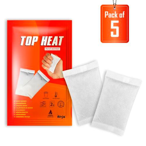 Top Heat - Calentadores de manos - 5 pares - 8 horas de calor manos