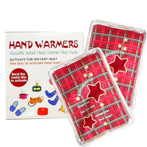Paquete de calor a presión, calentadores de manos reutilizables con clic con cubierta suave