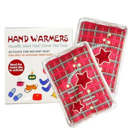 Paquete reutilizable de calor Snap, calentador de manos clic