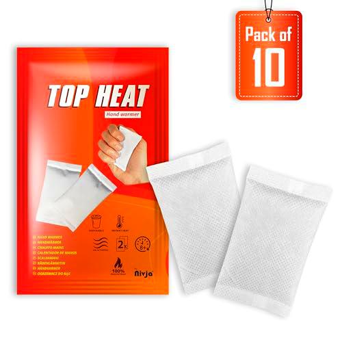 Top Heat - Calentadores de manos - 10 pares - 8 horas de calor