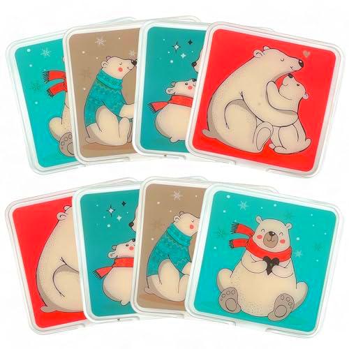 MIJOMA Juego de 8 calentadores de manos para doblar