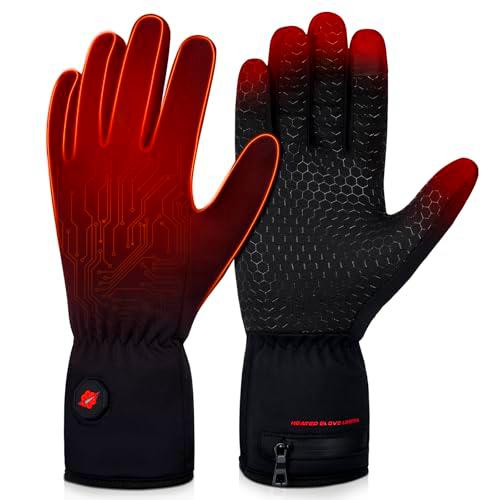 Guantes calefactables, guantes calefactables, guantes cálidos de invierno para hombre y mujer