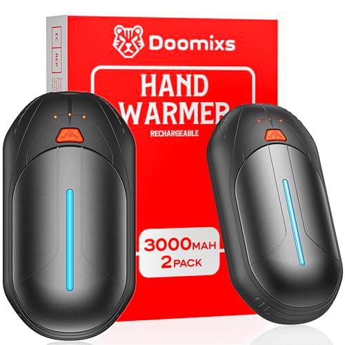 Calentadores de Manos Recargables Hand Heater - Calentador de Manos Reutilizables USB Portatil Mini Bolsillo 2 en 1 con 3 Modos de Calefacción Ajustables Regalos para Golf Camping Senderismo (2 Pack)