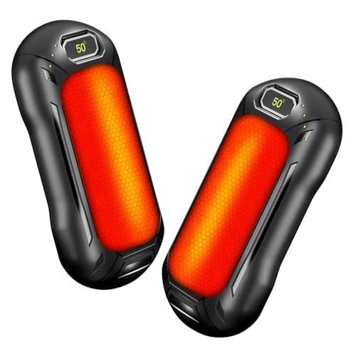 Anluomafuy Calentador de Manos Recargable 2 en 1, 6000mAh Batería Calentador Portatil Electrico Calentador Manos de Bolsillo