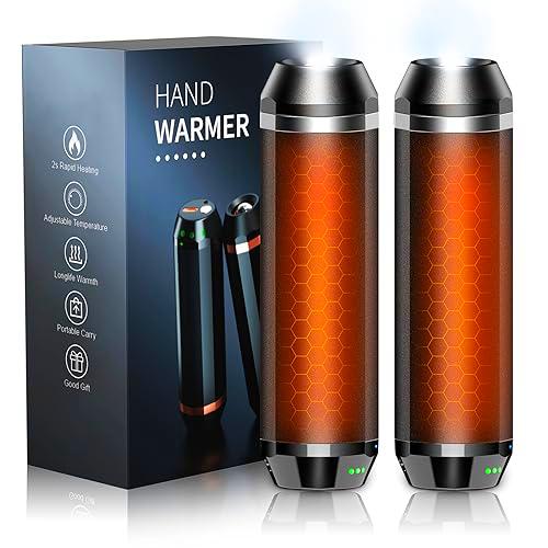 Calentadores de manos recargables, 2 paquetes, 10000 mAh