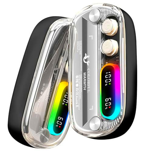 Calentador de Manos Recargable USB 2 en 1, Calefacción Rápida 4 Niveles y Diseño Magnético