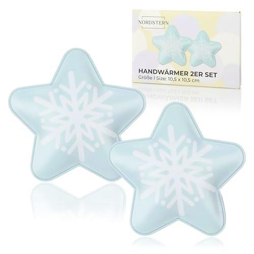Nordstern Calentadores de manos con copos de nieve